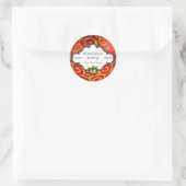 ホリカスタムデイベーキングレッド金ゴールドグリッターホリーベルズ ラウンドシール (バッグ)