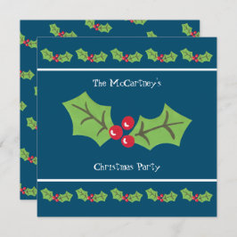 ホリカスタムー&ベリークリスマスパーティの招待状 招待状