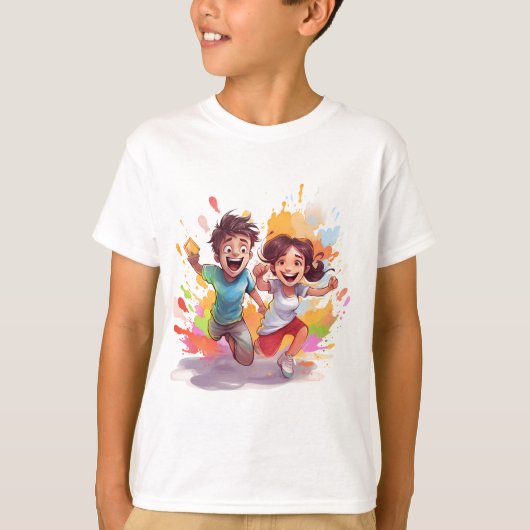 ホリカラフルジャンプ Tシャツ (正面)
