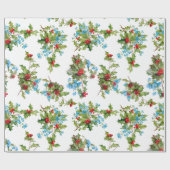 ホリカラフルーとブルーの忘れ私のノー ラッピングペーパー (フラット)