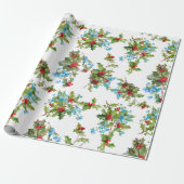 ホリカラフルーとブルーの忘れ私のノー ラッピングペーパー (アンロールド)