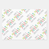 ホリカラフルーのクリスマスを過すてきごす ラッピングペーパーシート (正面2)