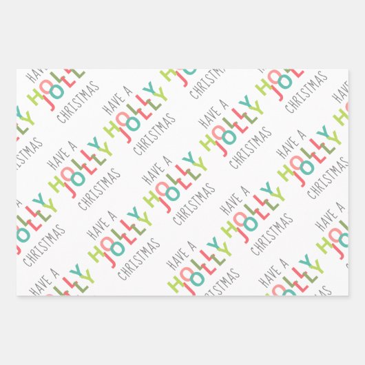 ホリカラフルーのクリスマスを過すてきごす ラッピングペーパーシート (正面2)