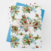 ホリカラフルー忘れ・メ・ノーと水玉模様 ラッピングペーパーシート (インサイチュ)