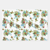 ホリカラフルー忘れ・メ・ノーと水玉模様 ラッピングペーパーシート (正面)