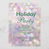 ホリカラフル企業のディパーティー招待状 招待状 (正面/裏面)