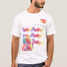 ホリカラフル（ばちゃばちゃ）跳ねるTシャ男性へツ Tシャツ