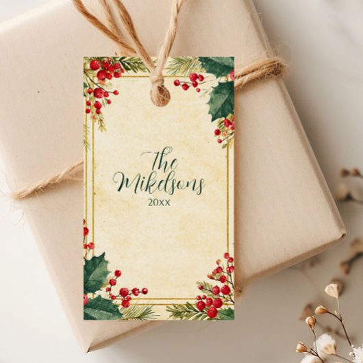 ホリクラシックベリークリスマスパーティー ギフトタグ