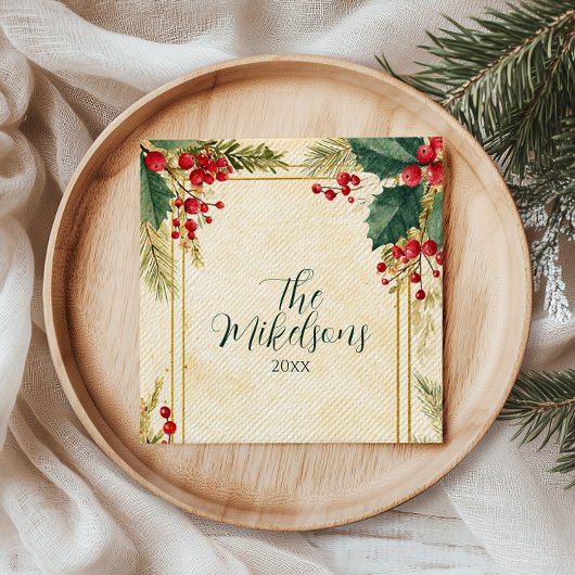 ホリクラシックベリークリスマスパーティー スタンダードカクテルナプキン