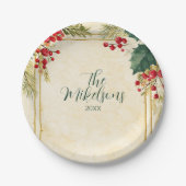 ホリクラシックベリークリスマスパーティー ペーパープレート (正面)