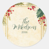 ホリクラシックベリークリスマスパーティー ラウンドシール (正面)