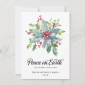 ホリクラシックーとベリー2022クリスマスグリーティングホー シーズンカード (正面)