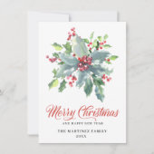 ホリクラシックーとベリー2022クリスマスグリーティング シーズンカード (正面)