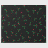 ホリクラシックー離れのとベリーのクリスマスパターン ラッピングペーパー (フラット)