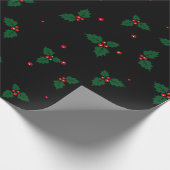 ホリクラシックー離れのとベリーのクリスマスパターン ラッピングペーパー (角)