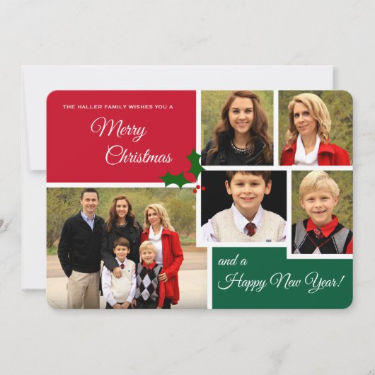 ホリクラシックー5フォトホリデーカード シーズンカード (正面)