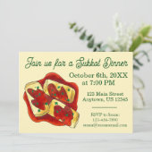 ホリシュケス（詰め物ハクサイ） ユダヤの祝日 スコット 招待状 (スタンド正面)