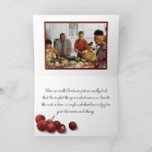 ホリシンプルメリークリスマスの水の色の写真 シーズンカード (内部)