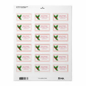 ホリシンプルーベリー水の色クリスマスアドレス ラベル (フルシート)