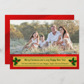 ホリスタイリッシュデーフォトカード 招待状 (正面/裏面)