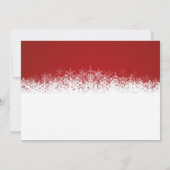 ホリスタイリッシュ赤と白ディパーティー招待状 招待状 (裏面)