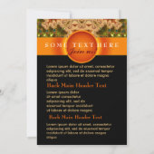 ホリスティックで精神的なヨガの研修会のイベントのフライヤ 招待状 (裏面)