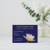 ホリスティックなセラピーかヨガまたは黙想 名刺 (スタンド正面)