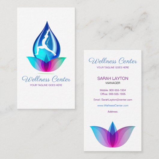 ホリスティックな名刺 名刺 (正面/裏面)