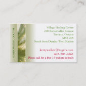 ホリスティックな従業者 名刺 (裏面)