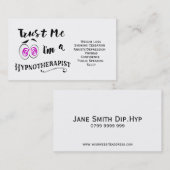 ホリスティックなHypnotherapyの名刺のhypnotherapist 名刺 (正面/裏面)