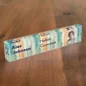 ホリスティックウェルネスコンサルタントナチュロパスズスピリチュアル デスクネームプレート (側面)