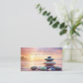 ホリスティックコーチパステル湖&ヒーリングストーンズ 名刺 (スタンド正面)