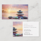 ホリスティックコーチパステル湖&ヒーリングストーンズ 名刺 (正面/裏面)