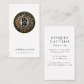 ホリスティックシアルサンムーン金ゴールドブラック 名刺 (正面/裏面)