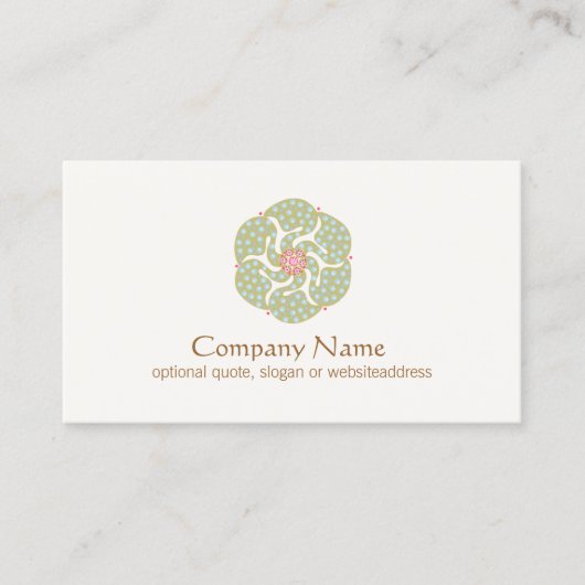 ホリスティックシンボルヒーリングアーツビジネスカード 名刺 (正面)