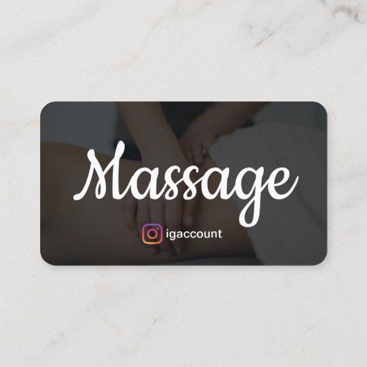 ホリスティックセラピーマッサージサーエレガントモダンビス 名刺 (裏面)