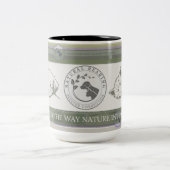 ホリスティックドッグ又は猫育種用マグカップ ツートーンマグカップ (中央)