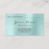 ホリスティックハーブAyurvedaオルタナティブ薬アクア 予約カード (裏面)