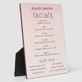 ホリスティックヒーリングスパサービス イーゼル フォトプラーク (側面)