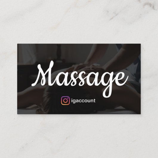 ホリスティックマッサージとウェルネスサービス 名刺 (裏面)