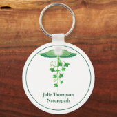 ホリスティックメディシンウェルネスセンターNaturopath Green キーホルダー (正面)