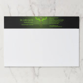 ホリスティック代替医療カドゥセウス緑葉 ペーパーパッド (正面)