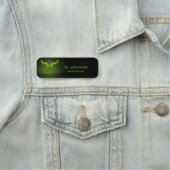 ホリスティック代替医療カドゥセウス緑葉 名札 (インサイチュ)