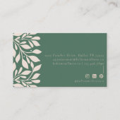 ホリスティック健康とウェルネスヒーリングハンズシナ 予約カード (裏面)