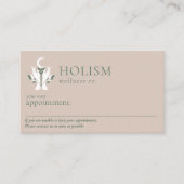 ホリスティック健康とウェルネスヒーリングハンズシナ 予約カード (正面)