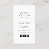 ホリスティック天太陽ムーンスターズ金ゴールドブラック 名刺 (裏面)
