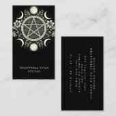 ホリスティック天太陽ムーンブラック 名刺 (正面/裏面)