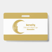 ホリスティック天日月 バッジ (表面)