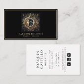 ホリスティック天月サン金ゴールドブラック 名刺 (正面/裏面)