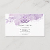 ホリスティック天月サードアイヨガパープル 名刺 (裏面)